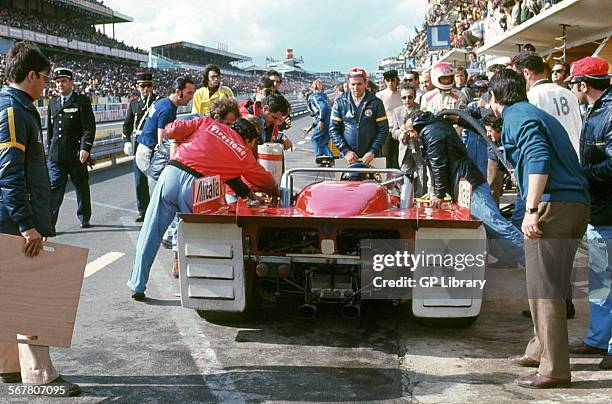 Alfa T33s were built and campaigned by Autodelta SpA, a subsidiary of Alfa Romeo. Andrea de Adamich-Nino Vaccarella's Alfa Romeo T33-TT-3 Autodelta...