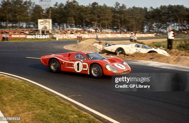 Le Mans 24 Hours Race 11th June 1967. Dan Gurney/A. J. Foyt, Ford Mk IV, race winner.