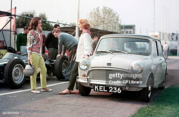 Mini Cooper at Goodwood, 1961.