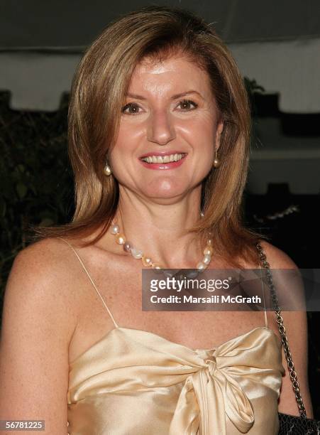 Columnist and Author Arianna Huffington arrives at the 5th Annual Movies for Grownups at the Bel-Air Hotel, on February 7 2006 in Beverly Hills,...