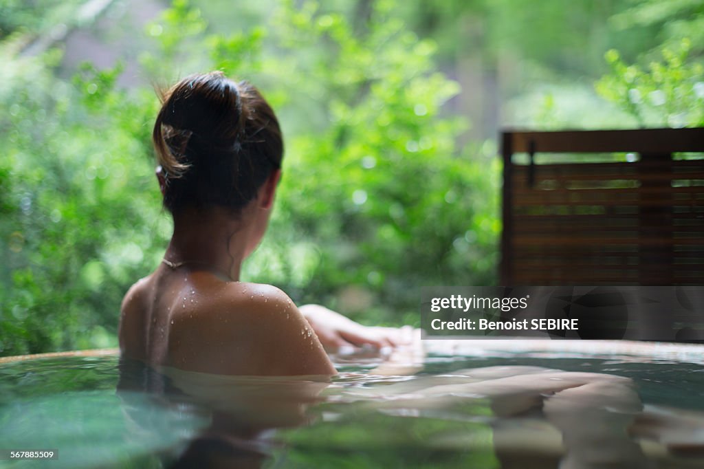 Relaxing hot spring