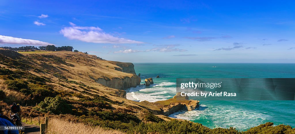 Tunnel beach panorama, Dunedin