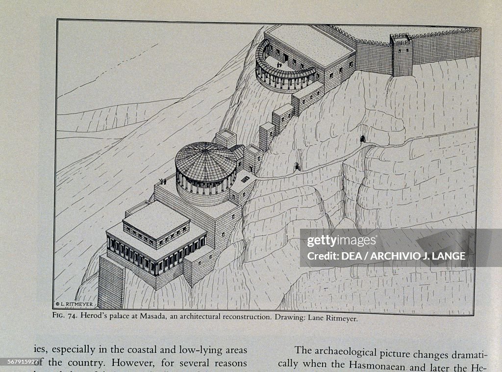 Reconstructive drawing of Palace of Herod Great