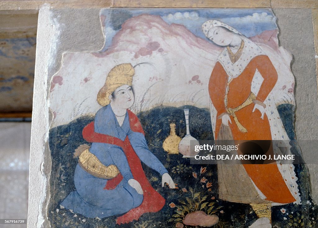 Female figures with bottles...