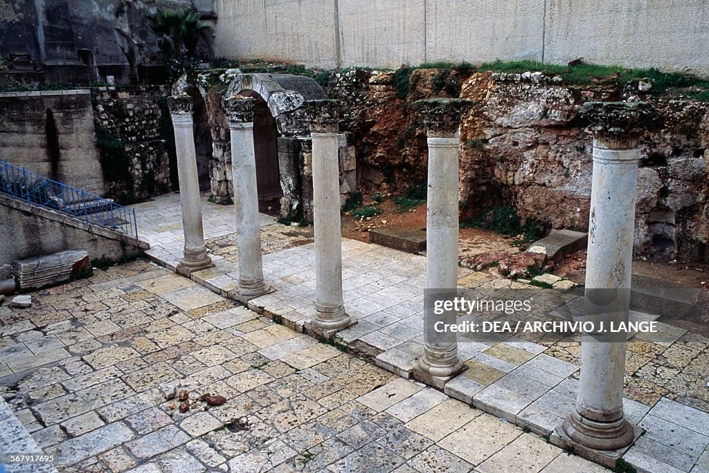 View of Byzantine cardo with columns