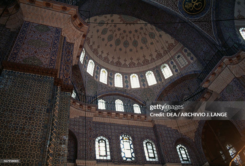 Interior of Valide Sultan Mosque, Istanbul