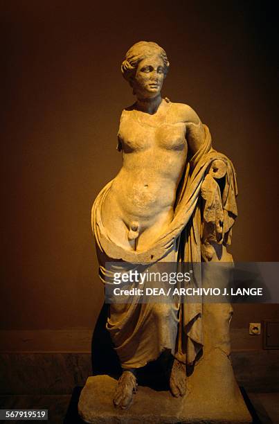 Hermaphrodite statue from Pergamum, Turkey, 3rd century BC. Istanbul, Arkeoloji Muzerleri