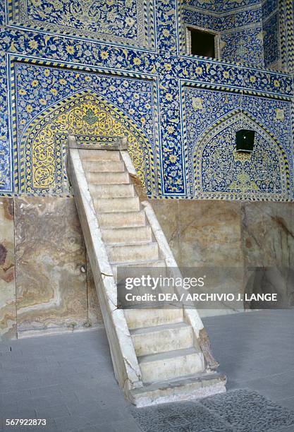 Minbar in the Shah mosque , Isfahan . Iran, 17th century.