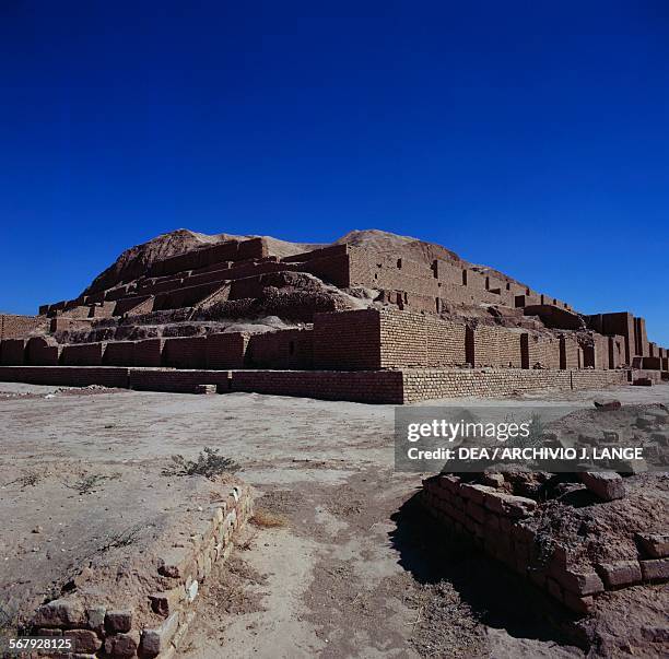 Ziggurat in the Chogha Zanbil complex , Iran. Elamite civilisation, 13th century BC.