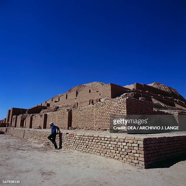 Ziggurat in the Chogha Zanbil complex , Iran. Elamite civilisation, 13th century BC.