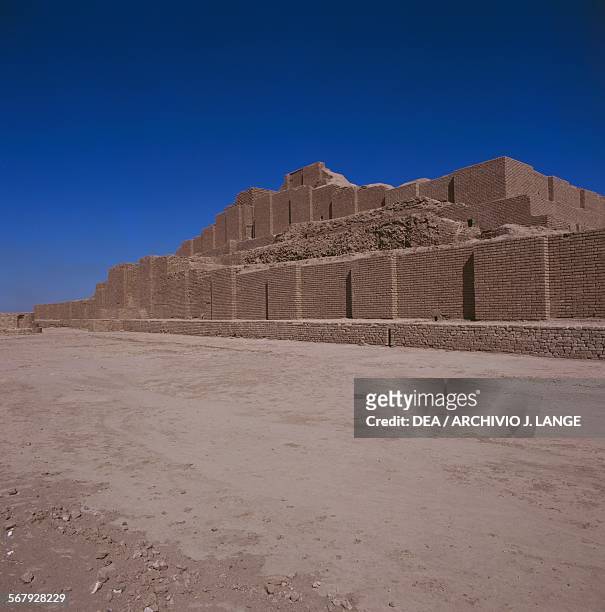 Ziggurat in the Chogha Zanbil complex , Iran. Elamite civilisation, 13th century BC.