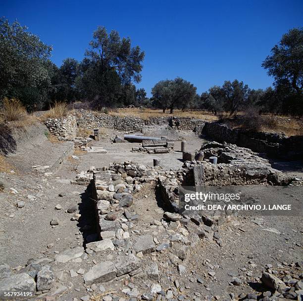 Remains of the temple of the Egyptian deities , 1st-2nd century AD, Gortyn or Gortys, Crete, Greece.