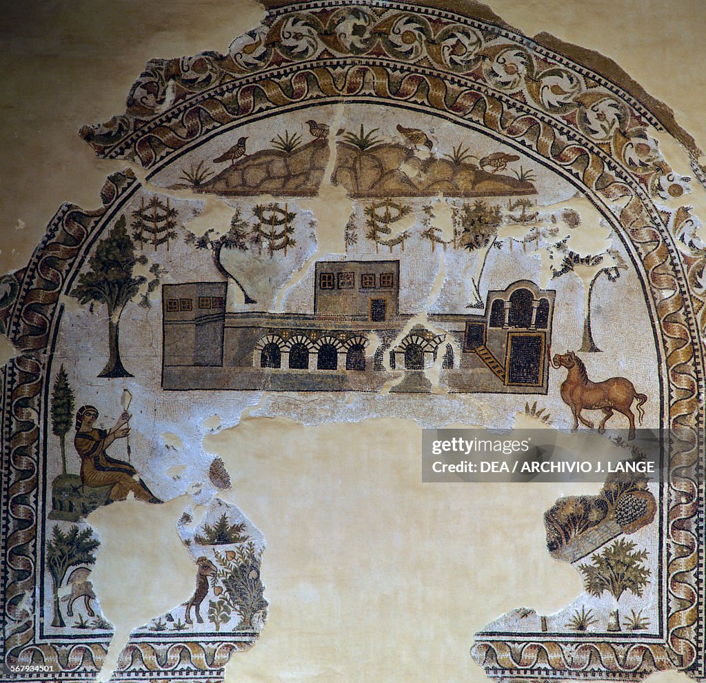 Tabarka Rome Rural villa, mosaic from Thabraca, Tabarka, Tunisia. Roman... News ...