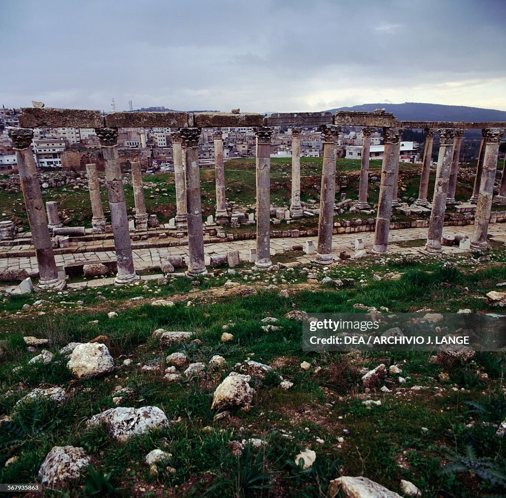 A section of Cardo Maximus main Roman road