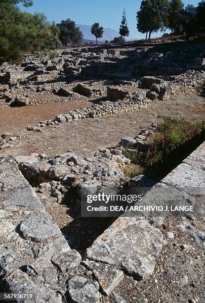 View of the archaeological site of Agia Triada, Crete, Greece. Minoan civilisation, 17th-15th century BC.
