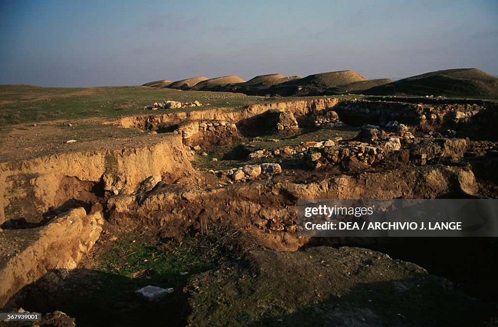Archaeological ruins in Assur or Qal'at Shirqat...