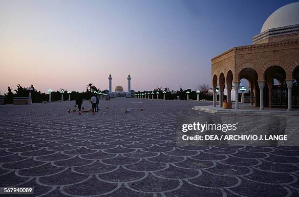View of the Habib Bourguiba Mausoleum Monastir, Monastir Governorate, Tunisia.