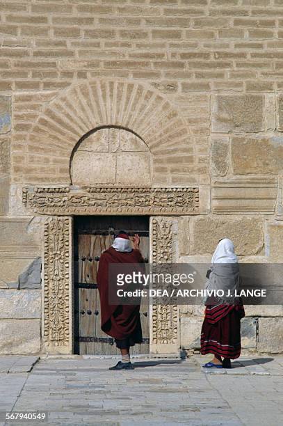 Door of the minaret, Mosque of 'Uqba or Great Mosque of Kairouan , Kairouan Governorate. Tunisia, 9th century.