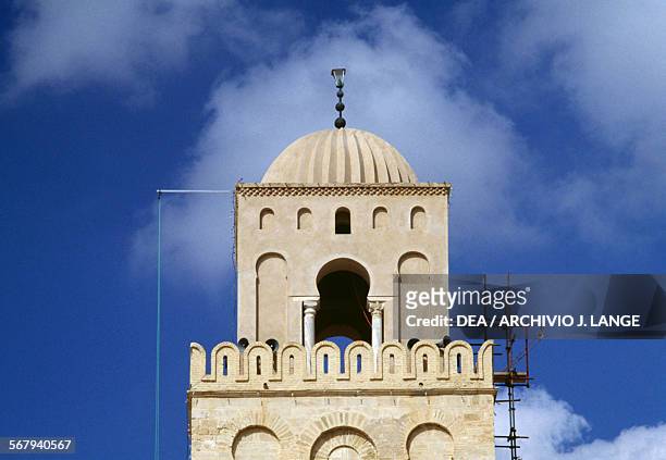 Dome of the minaret of the Mosque of 'Uqba or Great Mosque of Kairouan , Kairouan Governorate. Tunisia, 9th century.