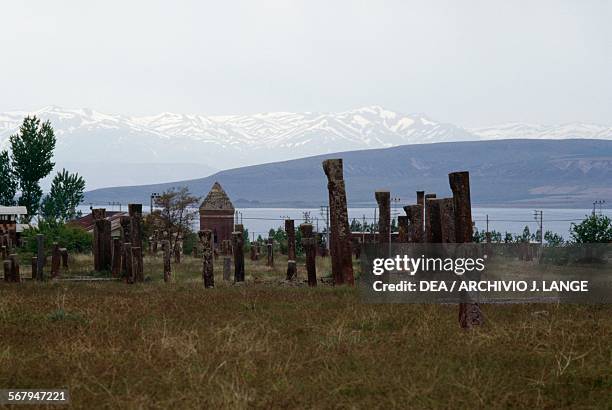 Seljuk tombstones in Ahlat, Eastern Anatolia, Turkey. Seljuk civilization, 12th-13th century.