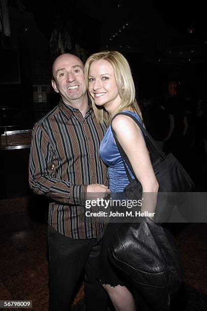 Patrick Kerr and Meredith Patterson pose at the after party for the Los Angeles Premiere of Pulitzer Prize-winning David Mamet's play "Boston...