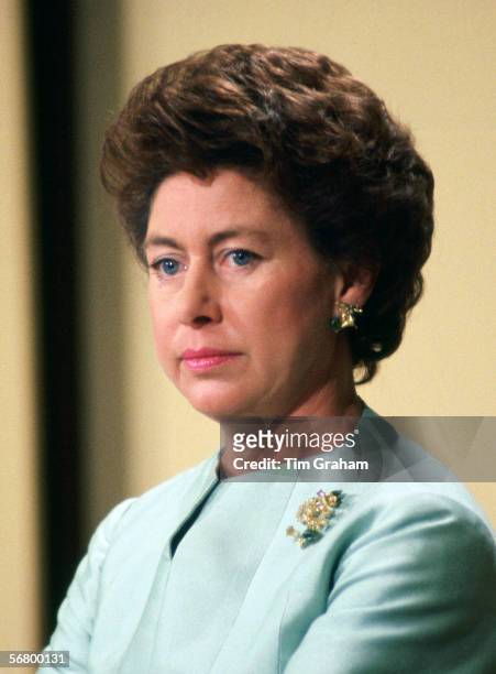 Princess Margaret on the day of her divorce from her husband Lord Snowdon.