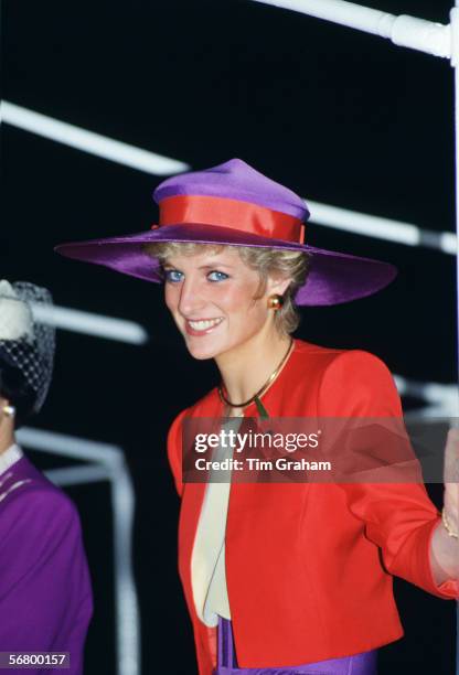 Princess Diana during a tour of Hong Kong .