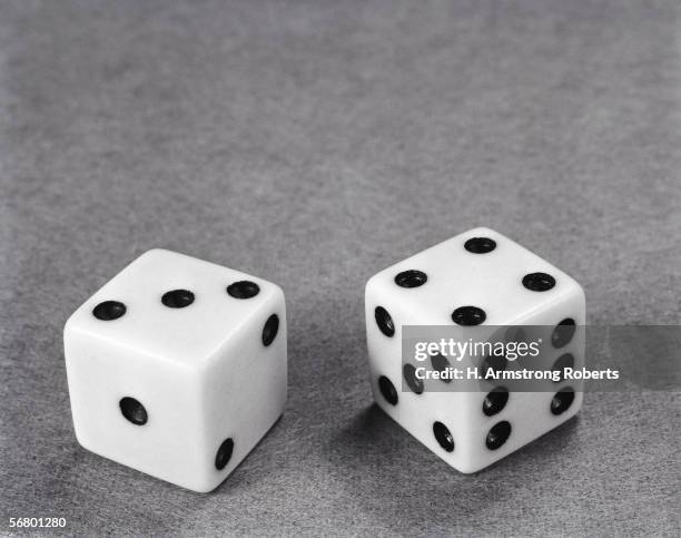 1950s: Pair of dice.