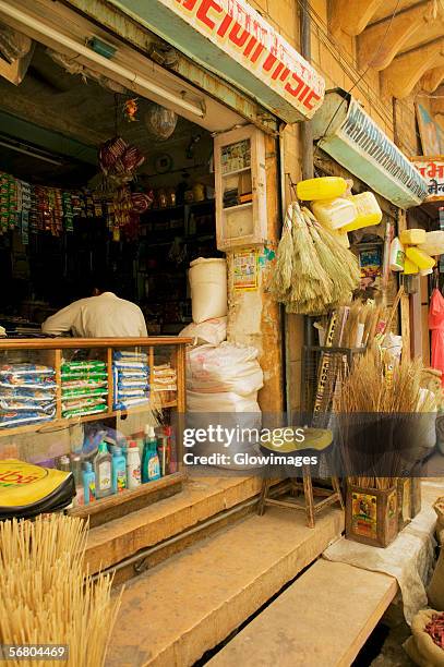 person standing in a shop, jaisalmer, rajasthan, india - jaisalmer stock pictures, royalty-free photos & images