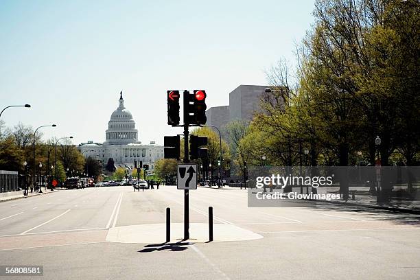 facade of pennsylvania avenue and capitol building, washington dc, usa - pennsylvania avenue stock pictures, royalty-free photos & images