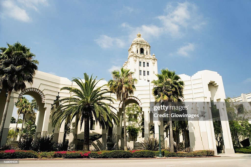 Low angle view of a building, Beverly Hills City Hall, Los Angeles, California, USA