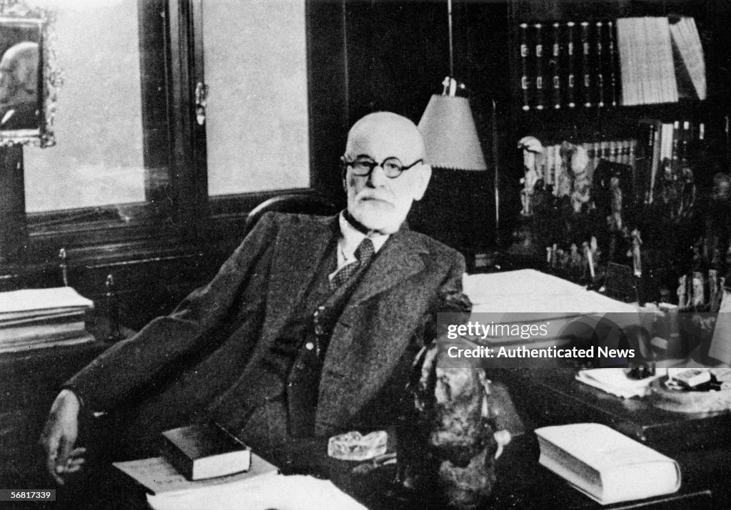 Freud Behind His Desk