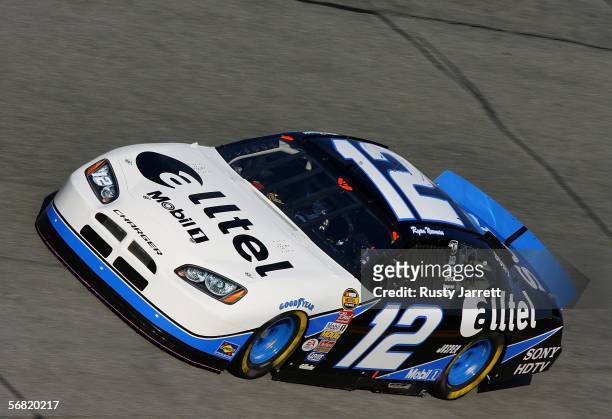 Ryan Newman drives the Alltel Dodge during practice for the NASCAR Nextel Cup Series Budweiser Shootout on February 10, 2006 at Daytona International...