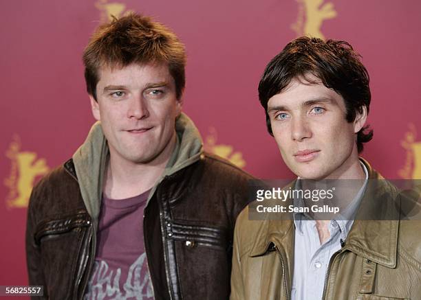 berlin producer alan moloney and actor cillian murphy attend the photocall for breakfast on