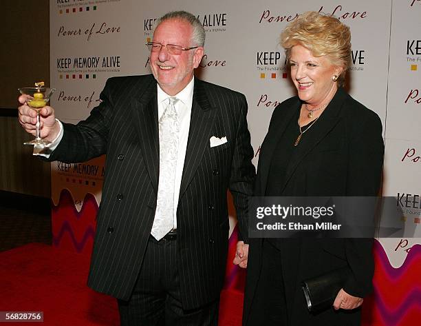 Las Vegas Mayor Oscar Goodman and his wife Carolyn Goodman arrive at the Keep Memory Alive Foundation's 10th annual gala to benefit the Lou Ruvo...