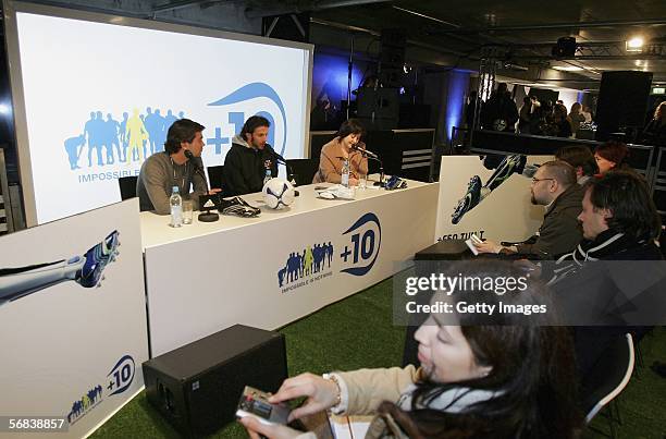 Alessandro Del Piero attends a pressconference during the Major adidas +F50 Tunit Launch Event on February 13, 2006 in Munich.