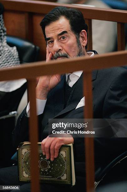 Saddam Hussein Ordered Back Into Court Photos and Premium High Res Saddam Hussein Ordered Back Into Court Photos and Premium High Res