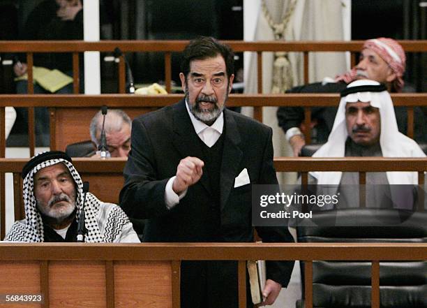 Saddam Hussein Ordered Back Into Court Photos and Premium High Res Saddam Hussein Ordered Back Into Court Photos and Premium High Res