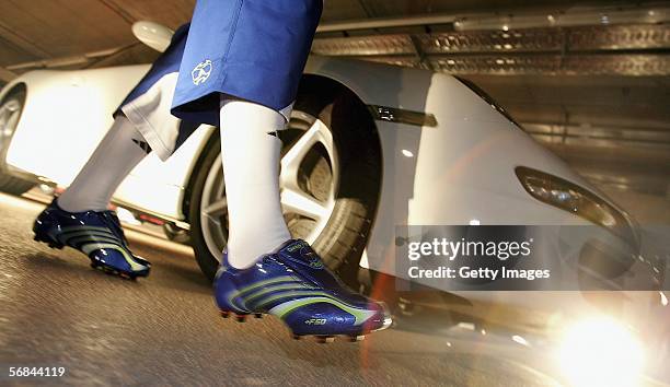 Players arrive to the Major adidas +F50 Tunit Launch Event on February 13, 2006 in Munich, Germany.