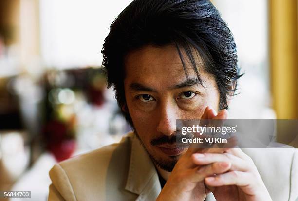 Japanese actor Hiroyuki Sanada poses for a portrait session during the 56th Berlin International Film Festival on February 14, 2006 in Berlin,...