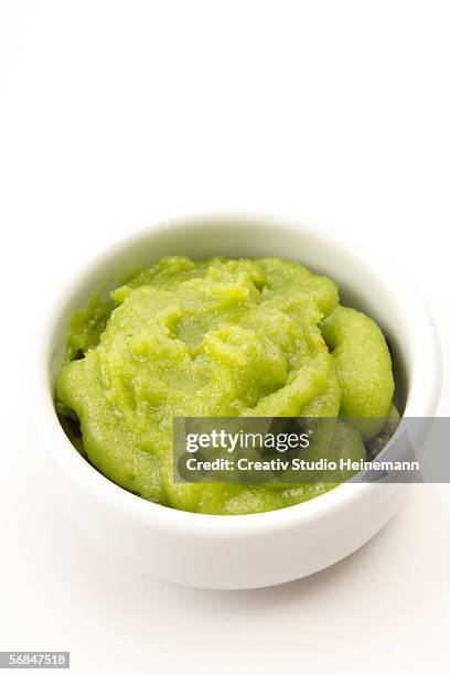 wasabi - green horseradish paste, traditional japanese - wasabi paste stock pictures, royalty-free photos & images