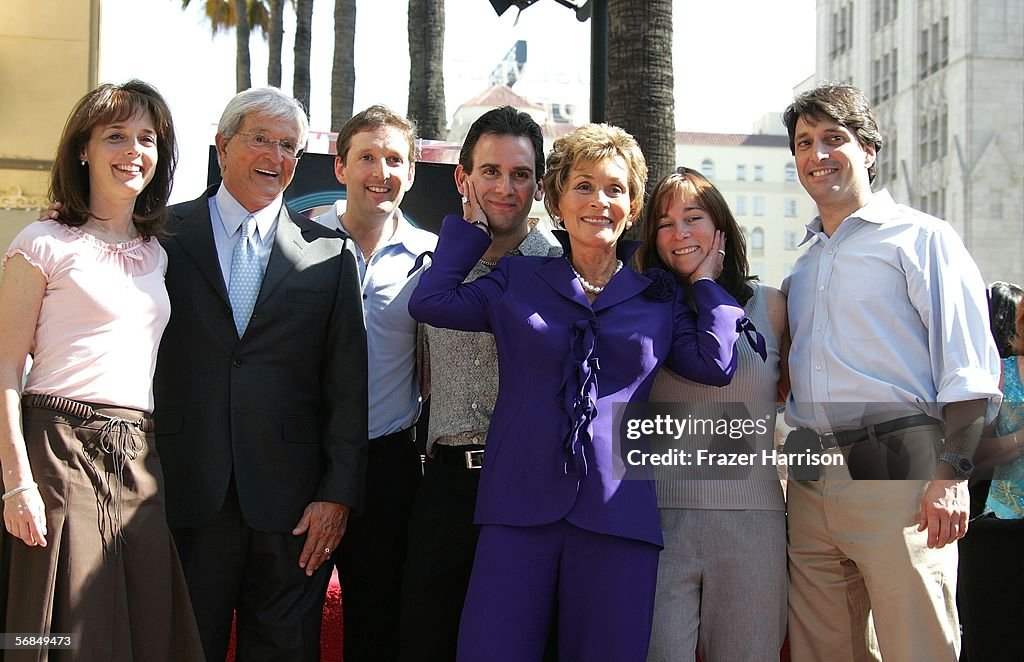 Judge Judy Receives A Star On The Walk Of Fame