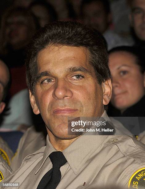 Lou Ferrigno, Actor & World Champion body builder graduated from the Los Angeles County Deputy Sheriff's Reserve Academy with family and friends...