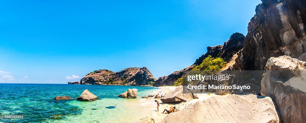 Tropical Beach with Rocks