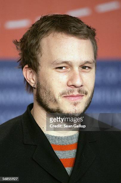 Actor Heath Ledger attends the press conferencel for "Candy" as part of the 56th Berlin International Film Festival on February 15, 2006 in Berlin,...