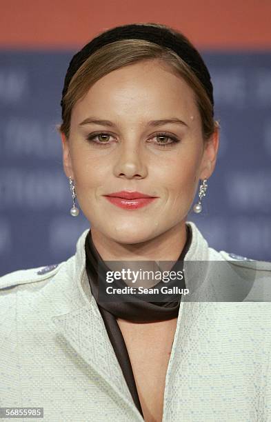 Actress Abbie Cornish attends the press conferencel for "Candy" as part of the 56th Berlin International Film Festival on February 15, 2006 in...