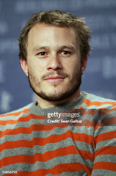 Actor Heath Ledger attends the press conference for "Candy" as part of the 56th Berlin International Film Festival on February 15, 2006 in Berlin,...