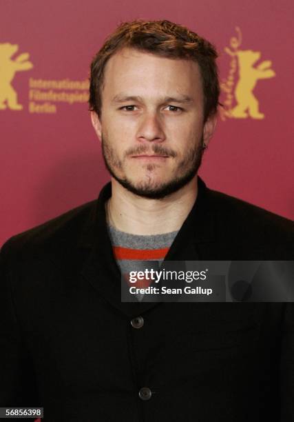 Actor Heath Ledger attends the photocall for "Candy" as part of the 56th Berlin International Film Festival on February 15, 2006 in Berlin, Germany.