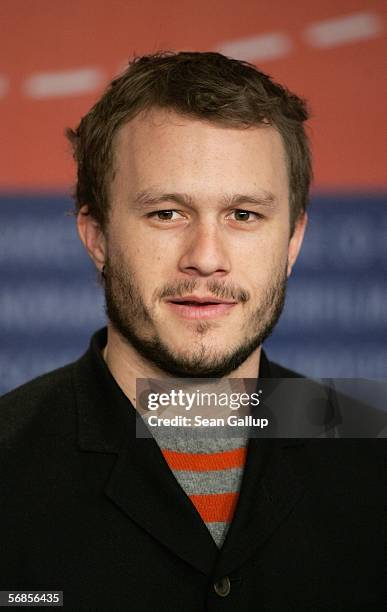 Actor Heath Ledger attends the press conference for "Candy" as part of the 56th Berlin International Film Festival on February 15, 2006 in Berlin,...