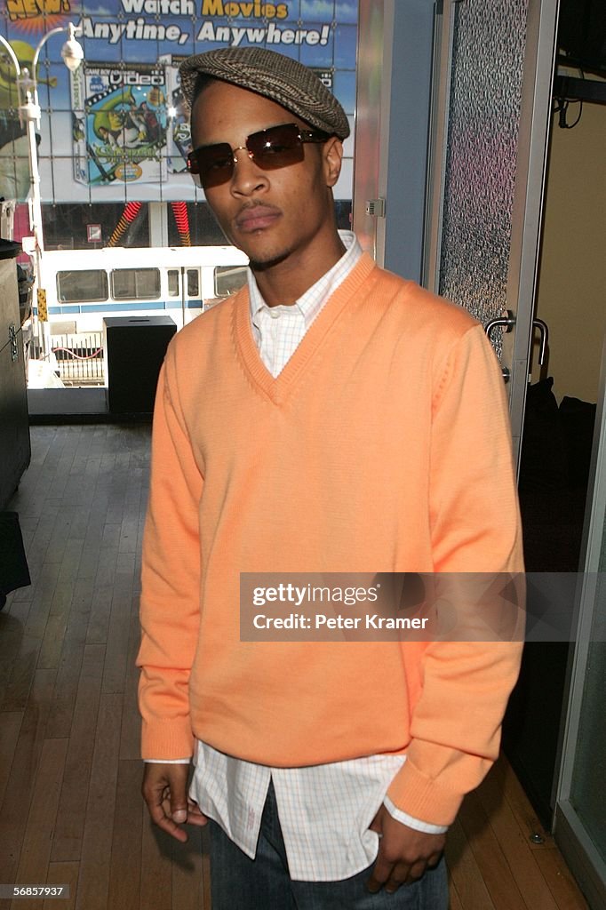 Ti Rapper Tv Show Rapper T.I. stops by MTV studios for a taping of MTV2 presents Hip ...